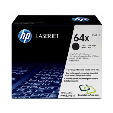 Toner HP Original 64x CC364X Negro Laserjet
