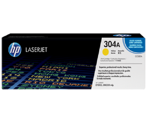 Toner HP 304A CC532A Amarillo, toner hp, impresoras hp, tintas para hp, impresoras multifuncionales hp, toner para impresoras