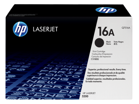 Toner hp 16A Q7516A, cartucho de toner hp, toner 16a , cartucho de impresion.