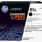 toner HP 81X, Cartucho de tóner original HP 81X LaserJet de alta capacidad negro (CF281X), Rendimiento de la página (blanco y negro) 25000 páginas