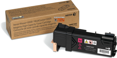tóner Xerox 6500, Cartucho de tóner Xerox, color magenta, MODELO 106R01602
