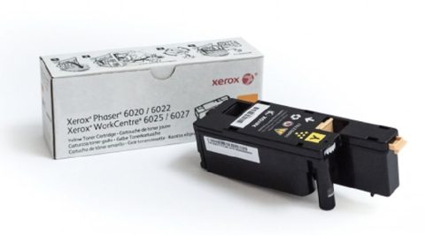 TONER XEROX 106R02762 YELLOW, Rendimiento: 1,000 páginas, Color: amarillo, Compatibilidad: WorkCentre 6027, WorkCentre 6025, Phaser 6022, Phaser 6020