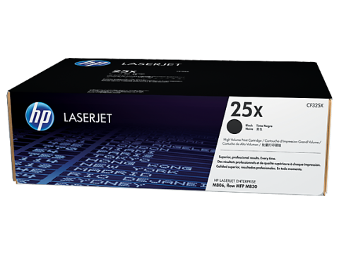 TONER HP CF325X 25X, Color: Negro, Compatibilidad: LASERJET M806/M830, Rendimiento: 34000 páginas.