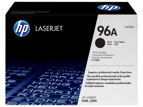 Cartucho de tóner original LaserJet HP 96A negro