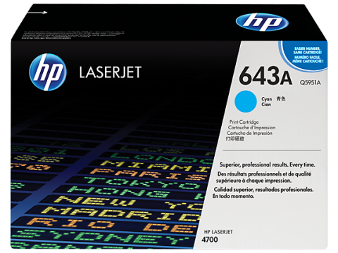 Toner HP 643A Q5951A CYAN