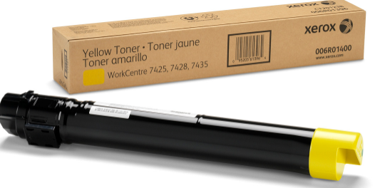Toner Xerox 006R01400 Yellow Color: Amarillo, Compatibilidad: Xerox WorkCentre 7425/7428/7435, Rendimiento: 15000 páginas.