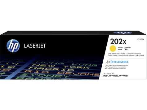 Toner HP 202X CF502X Yellow
