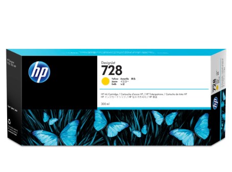 TINTA HP 728A F9K15A 300ML YELLOW