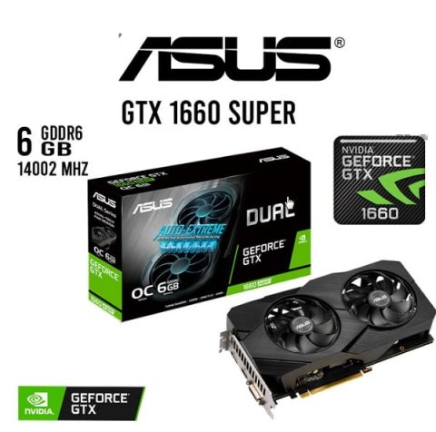 TARJETA VIDEO ASUS GTX1660 SUPER 6GB GDDR6 DUAL