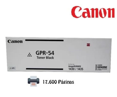 Toner Canon GPR-54 Negro 17.600 Paginas original