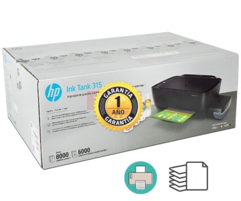 IMPRESORA HP MULTIFUNCIONAL INKTANK 315 TINTA CONTINUA