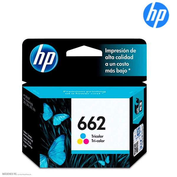 Tinta HP 662 CZ104AL Color 100 Paginas original