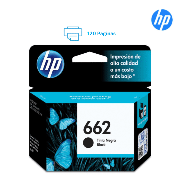 Tinta HP 662 CZ103AL Negro