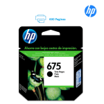 Tinta HP 675 CN690AL Negra