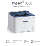 IMPRESORA XEROX PASHER 3330 V_DNIP MONOCROMATICA Impresora xerox pasher 3330
