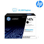 Toner HP 147X W1470X Negro rendimiento 25,200 Paginas original para HP Lj M610/M611/M612 , HP Lj MFP M634/M635/M636 Toner HP 147X W1470X