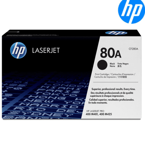 CARTUCHO  TONER HP (cf280a) 80A Original PARA HP LASERJET M401/M425