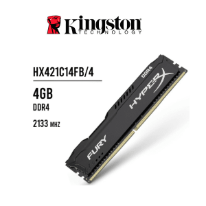 Memoria Ram Kingston Ddr4 Hx Fury 4Gb Bus 2133 Mhz, Hx421C14Fb/4 Negro