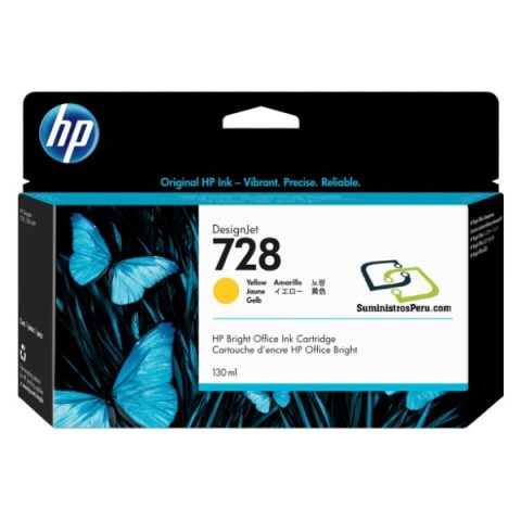 Tinta HP 728 F9J65A Yellow 130ML