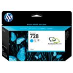 Tinta HP 728 F9J67A Cyan 130ML T830 T730 Original