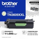 Toner Brother TN-3609XXL DCP L5660DN 11000 Paginas