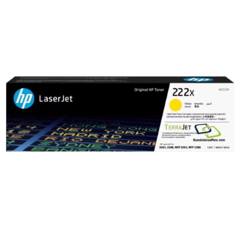 toner W2222X 222x yellow alto rendimiento