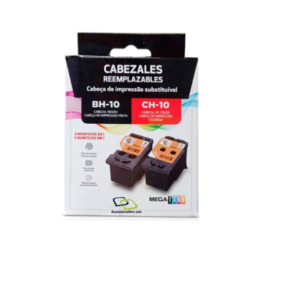 CABEZAL CANON KIT NEGRO BH-10 + COLOR CH-10