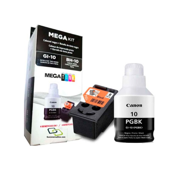 cabezal canon kit negro gi‑10bk + bh‑10 bk