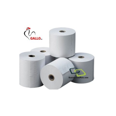 Rollo de Papel Contómetro Térmico GALLO 80mm x 83m, 48 gramos